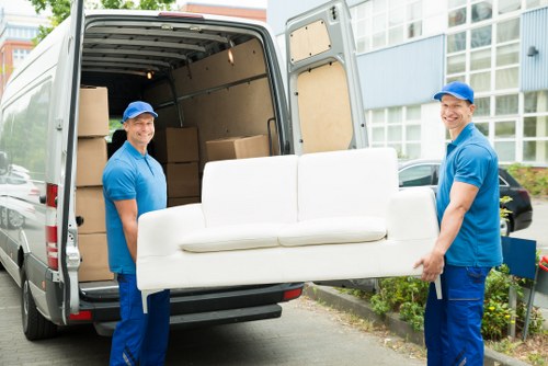 Man and van removals vehicle serving a Woking residential move