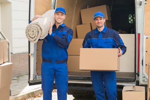 Careful furniture handling during a home removal in Woking