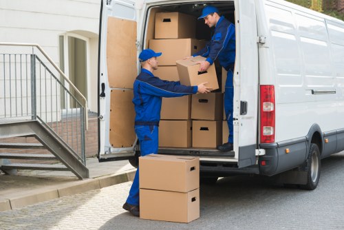 Team handling a flat or apartment move in Woking
