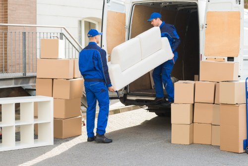 Man and van vehicle helping with a local move in Woking
