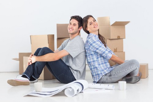 Woking removals team carrying out a risk assessment before moving