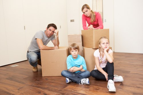 Moving van supporting a residential move in Woking
