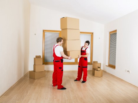 Office relocation items prepared for transport in Woking