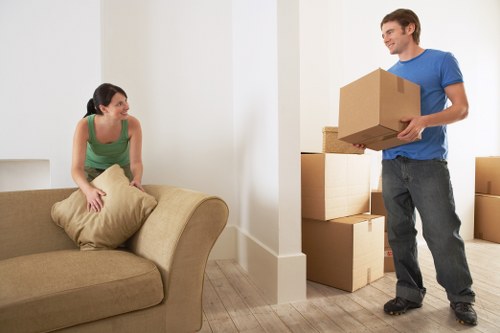 Careful loading of furniture for a Woking move