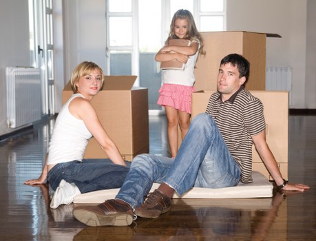 Removal van and careful furniture handling in Woking